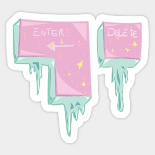 ENTER & DELETE Sticker